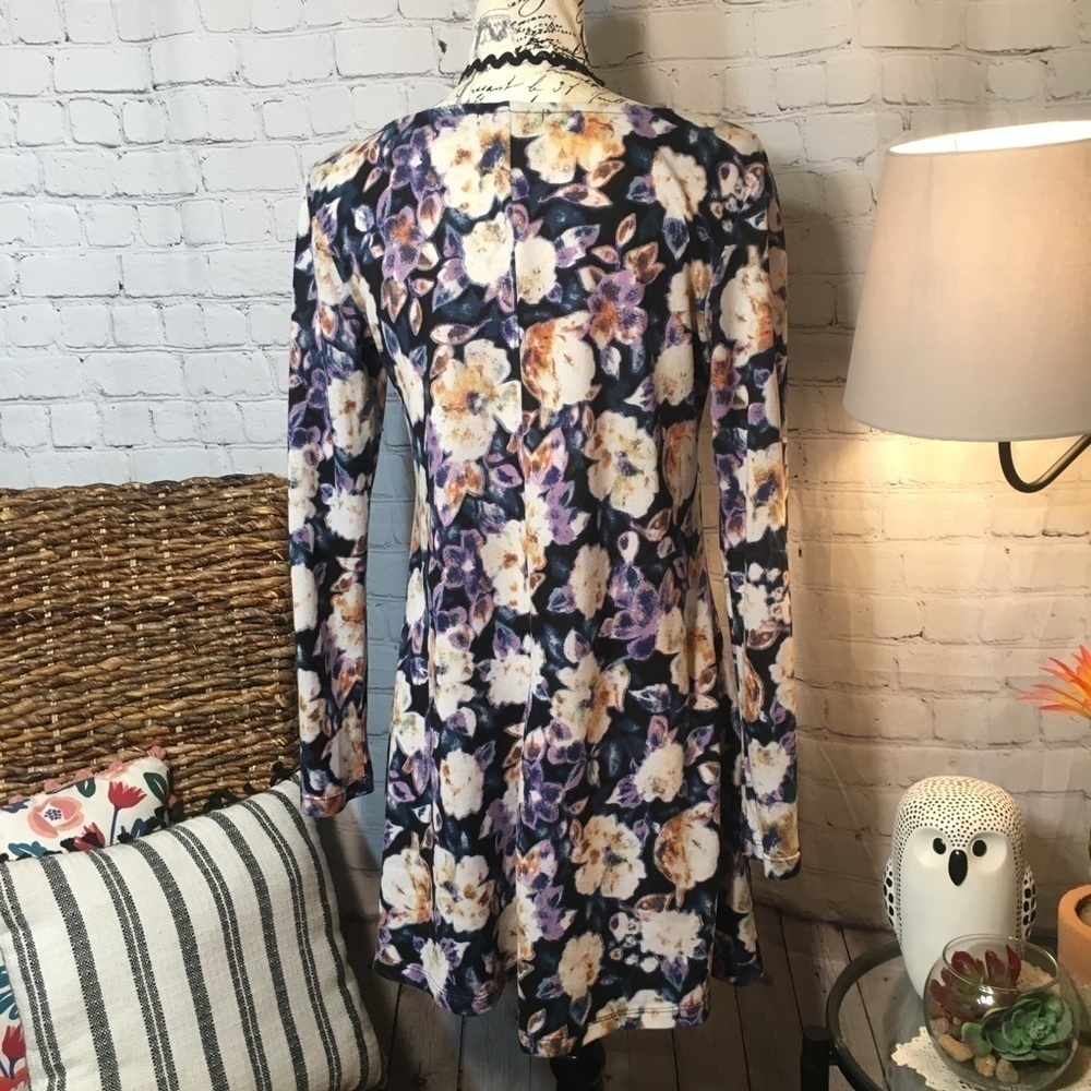 Oeuvre long sleeve floral sweater dress - Picture 4 of 7